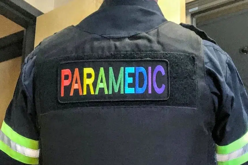 Paramedics support pride with new rainbow patches