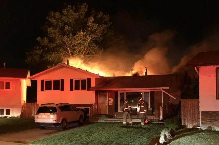 Early morning fire destroys a Saskatoon home and garage