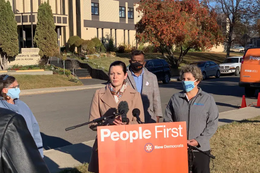 Minimum long-term care standard legislation promised by NDP on Tuesday's campaign trail