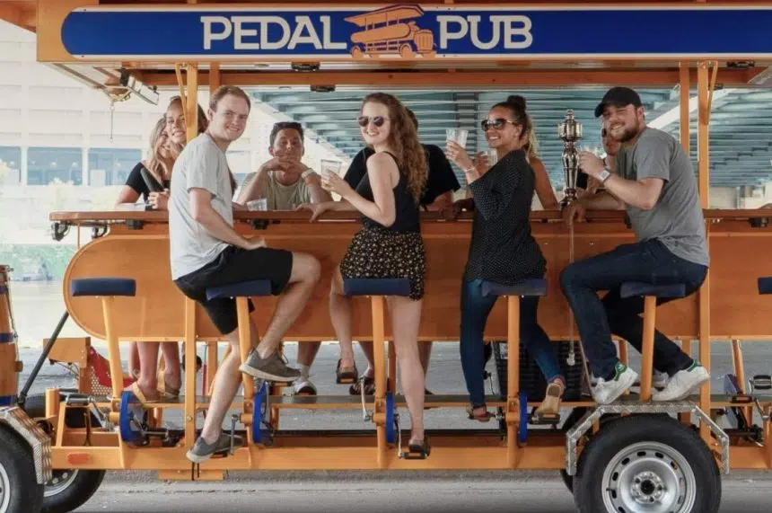 Saskatoon entrepreneurs launch 'pedal pub,' first of its kind in city