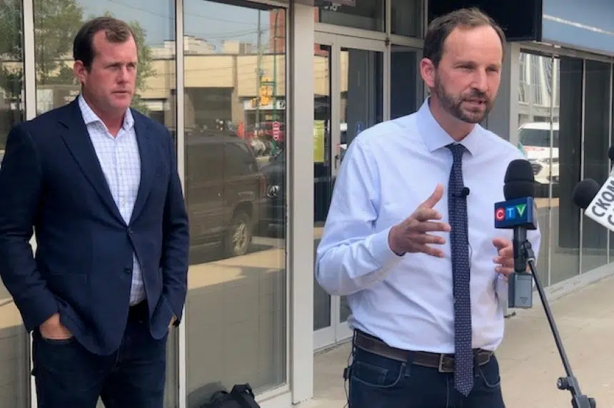 NDP's Ryan Meili and Trent Wotherspoon call on province, feds to help farmers