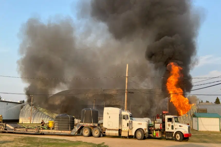 Shell Lake curling rink consumed by fire