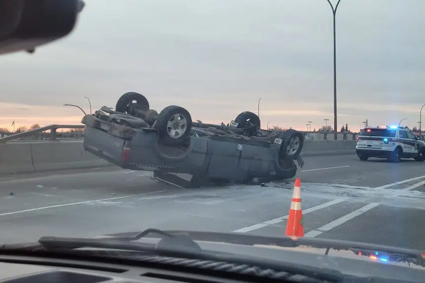 Single vehicle rollover being investigated by Saskatoon Police