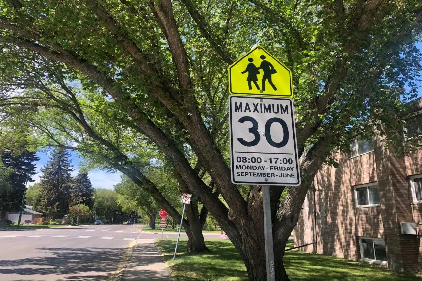Year-round 30 km/h speeds in effect in Saskatoon school and playground zones