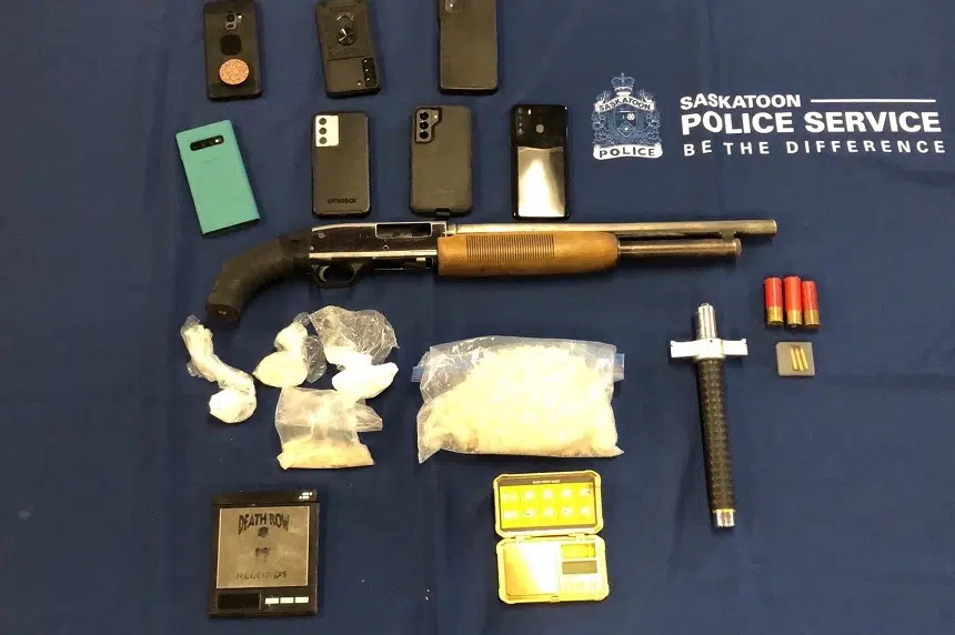 Drugs, weapons, stolen Harley motorcycle seized by police
