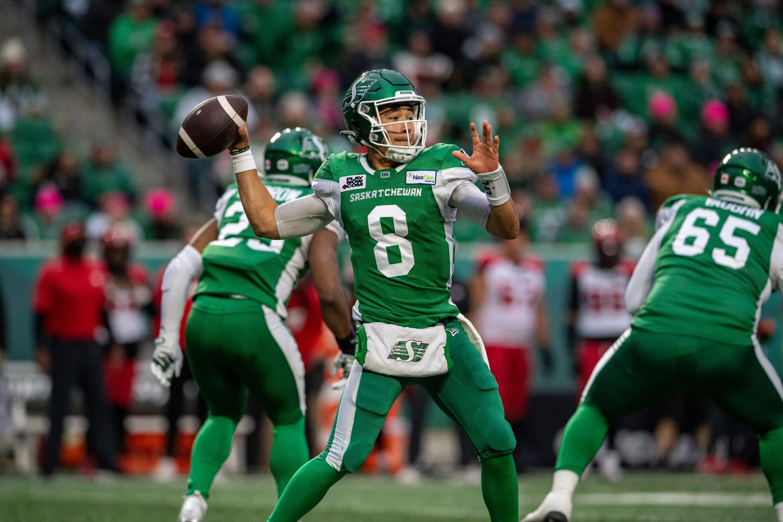 Riders Eliminated From Cfl Playoff Race With 32 21 Loss To Stamps 650 Ckom