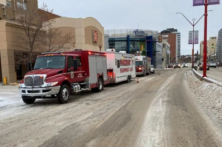Hazmat team responds to downtown hotel in Saskatoon