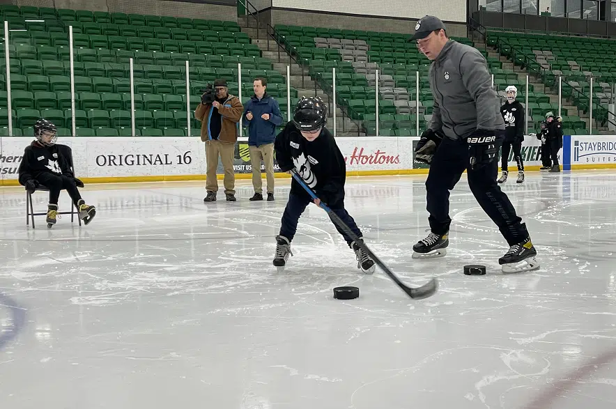 Blind hockey program gives visually impaired kids a chance to try the sport