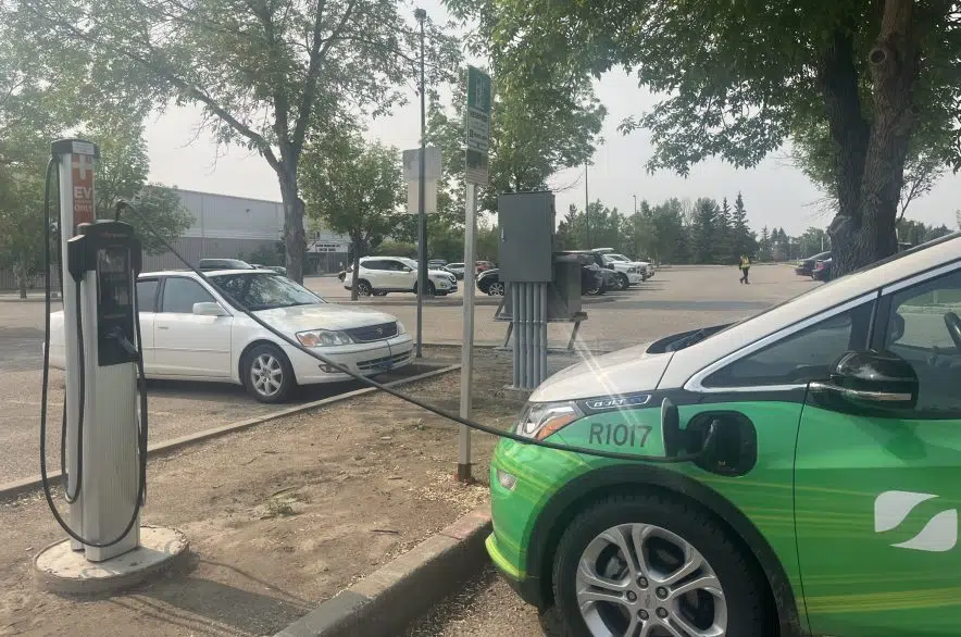 City of Saskatoon unveils new free electric vehicle charging stations