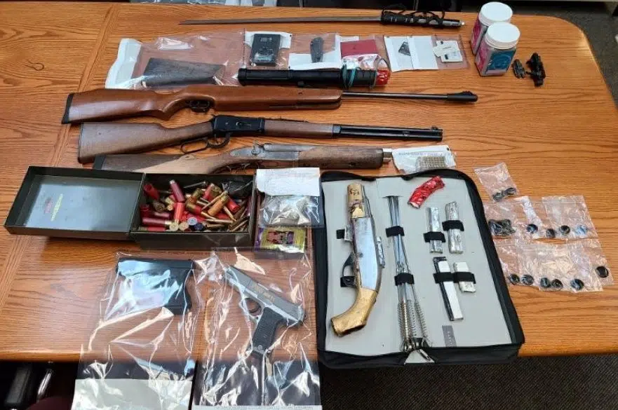 Weapons, drugs seized by RCMP during raids in Rosetown, La Ronge area