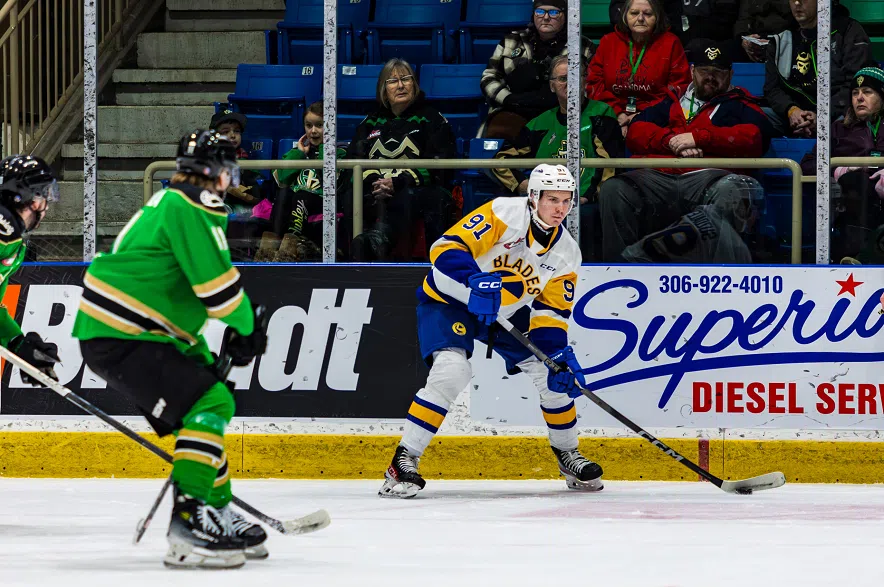 Long road leads Suzdalev to shot at WHL title with Blades