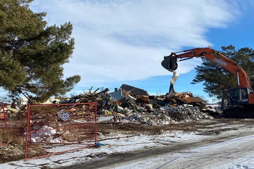 University of Saskatchewan demolishes silos, barn on campus