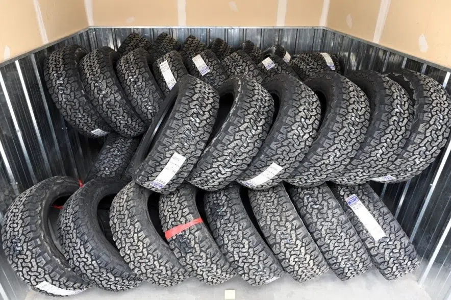 Teen charged after Saskatoon police track down 48 stolen tires