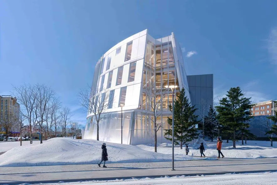 Side view of the new public library. (Submitted)