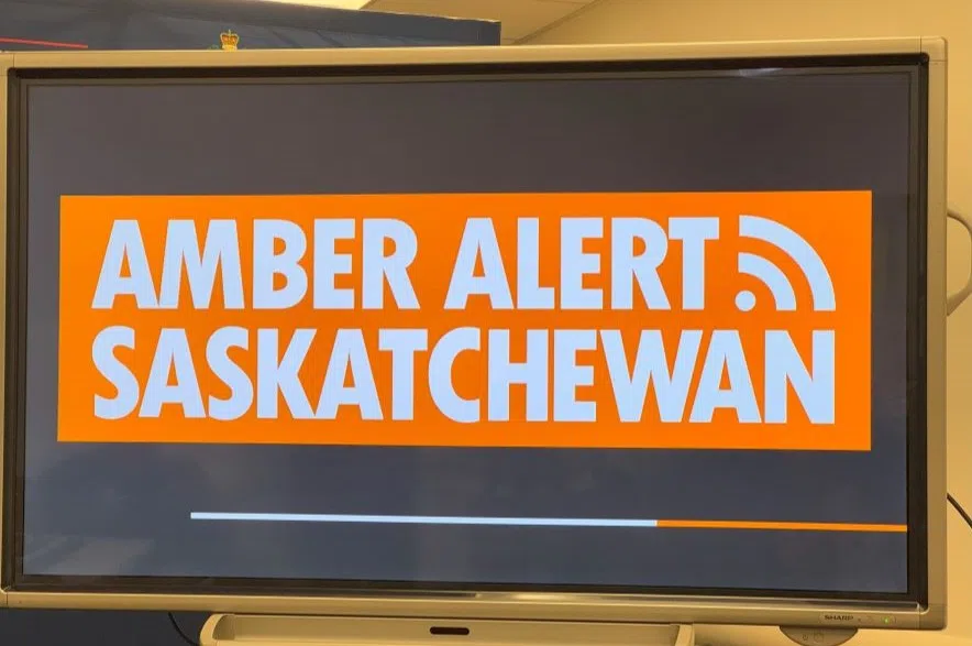 At the Saskatoon Police Station, a new visual for Ambert Alerts within the province was unveiled. (Céline Grimard/650 CKOM)