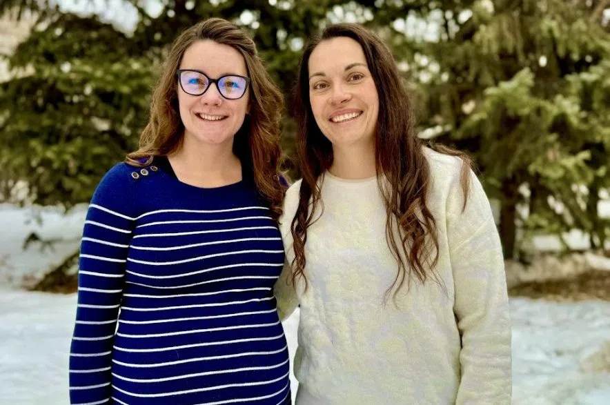 “Our ultimate goal is for fertility preservation to be covered as part of cancer treatment,” said Lierin Baerg, pictured with Dominique Paulgaard. “No one should have to worry about affording these procedures while fighting for their life.” (Alex Brown/650 CKOM)