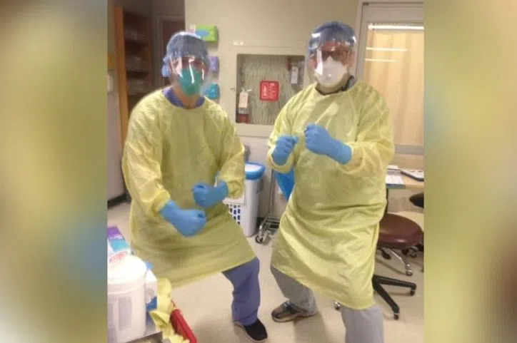 Chris Relitz when he was working as a nurse.