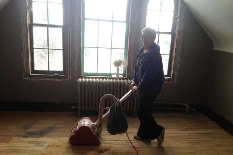 Ardyth Wilson sanding floors