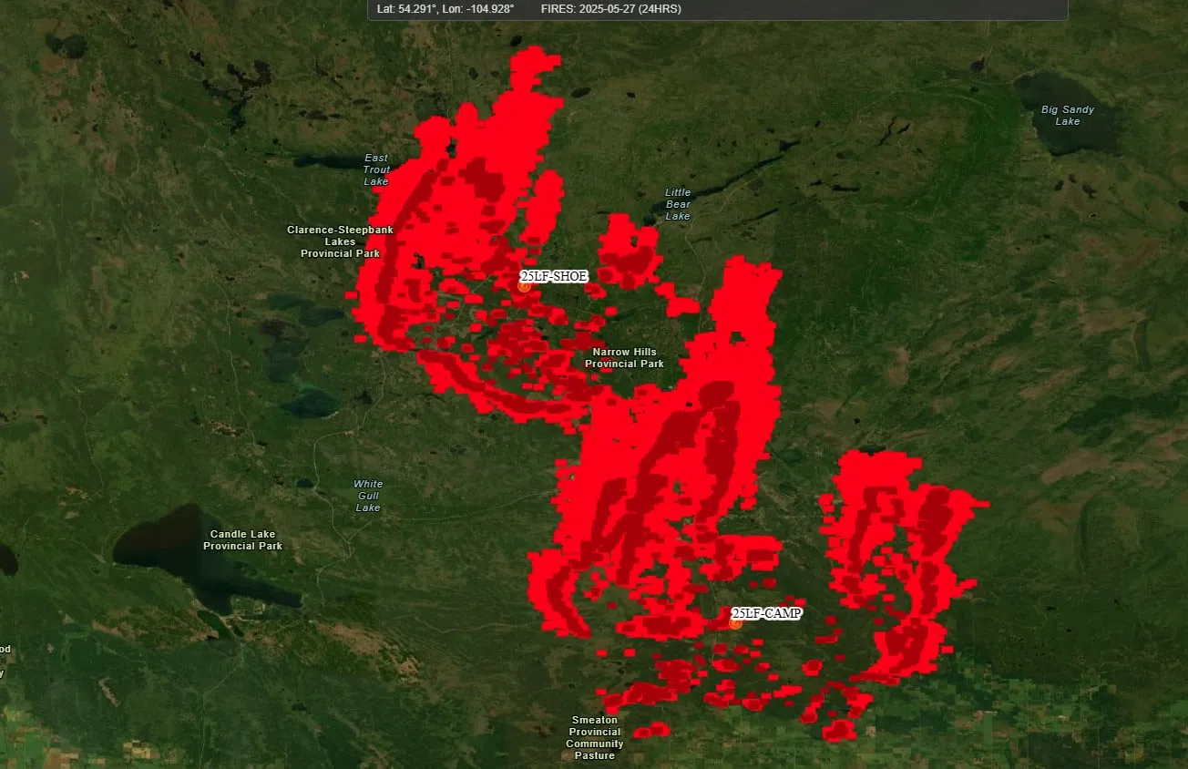 FIRMS US/Canada is a joint effort by NASA and the USDA Forest Service. (submitted photo/Fire Information for Resource Management System US/Canada)
