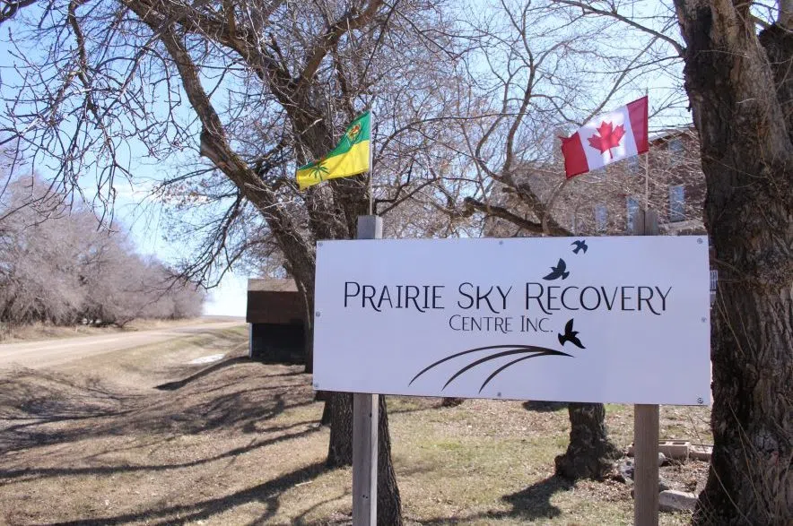 Prairie Sky Recovery Centre sign