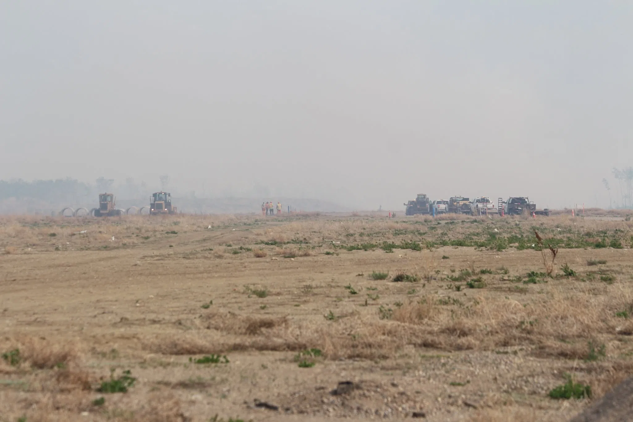 Highway 3 fire in May 2025. (paNOW Staff)