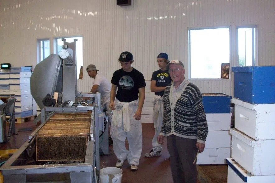 Albert at the processing plant
