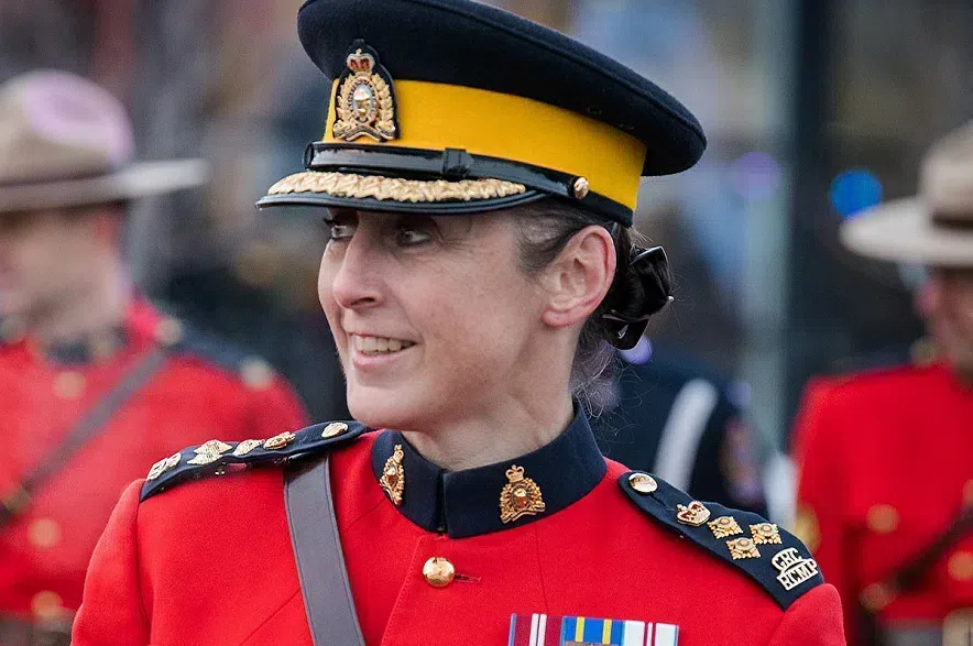 Rhonda Blackmore in her dress uniform.