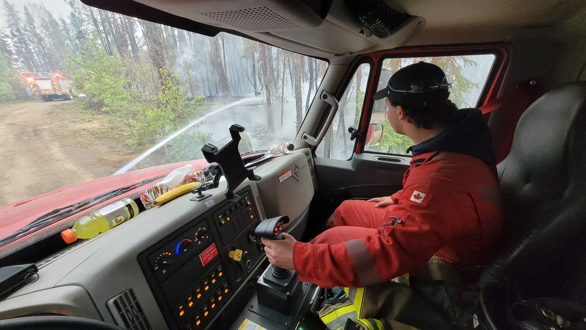 The La Ronge and District Fire Department said in a Facebook post that this fire event is much worse than those experienced by the area in 2015. (La Ronge and District Fire Department/Facebook)