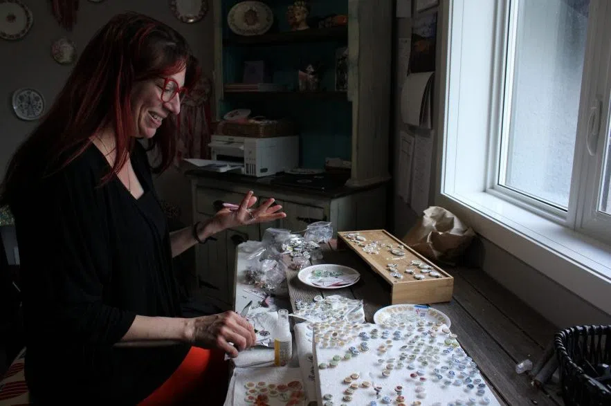 Sherri Wollf working