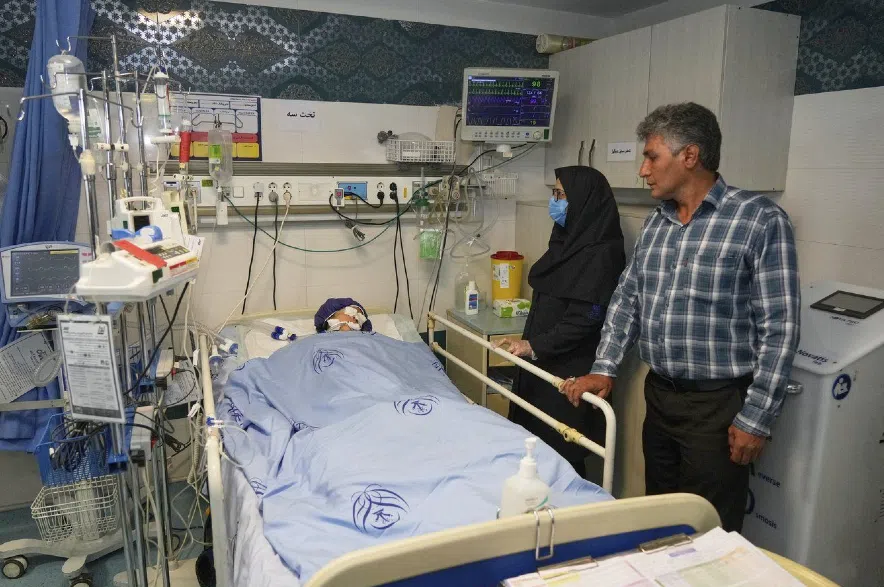 Child in Teheran hospital.