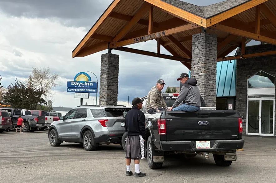 Evacuees from northern Saskatchewan are staying in Prince Albert after wildfires forced them to leave their homes. (Mia Holowaychuk/650 CKOM)