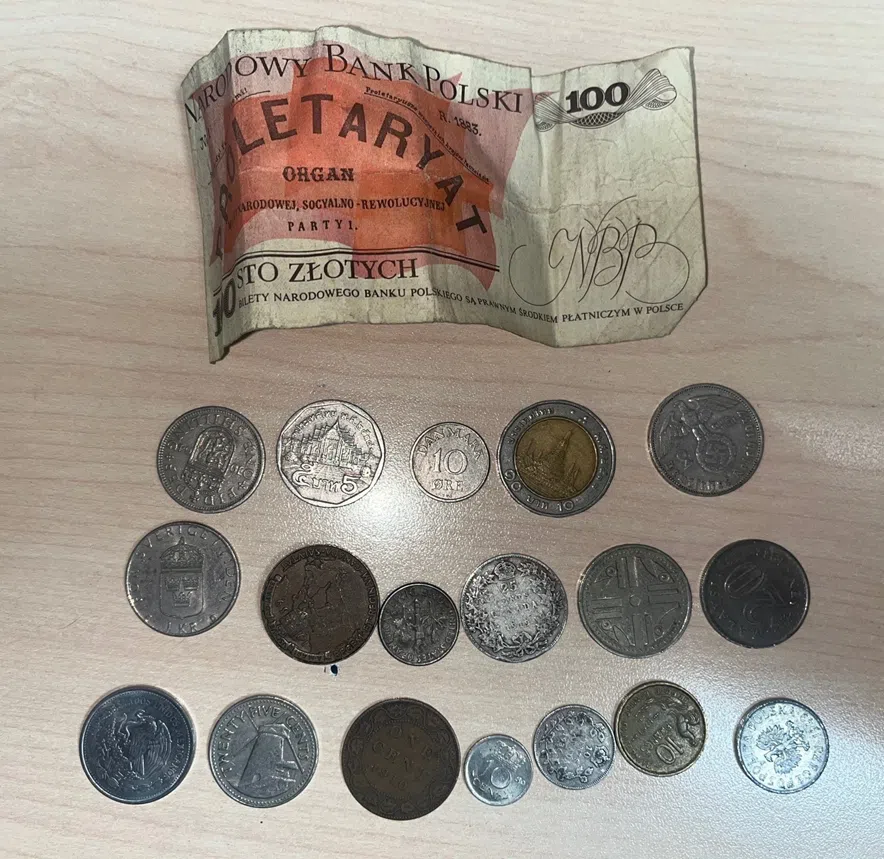 Coins in a collection held by the RCMP.