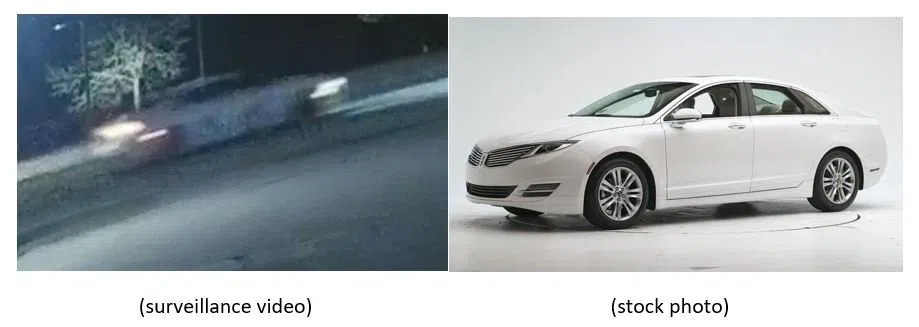 Police are seeking information about a white 2013–2020 Lincoln MKZ, similar to the one pictured, which was seen near the scene of a fatal stabbing in Saskatoon on May 18, 2025. (Stock image/Saskatoon Police Service)