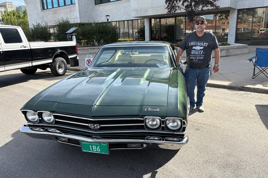 Dave Deeg next to his 1969 Chevelle.