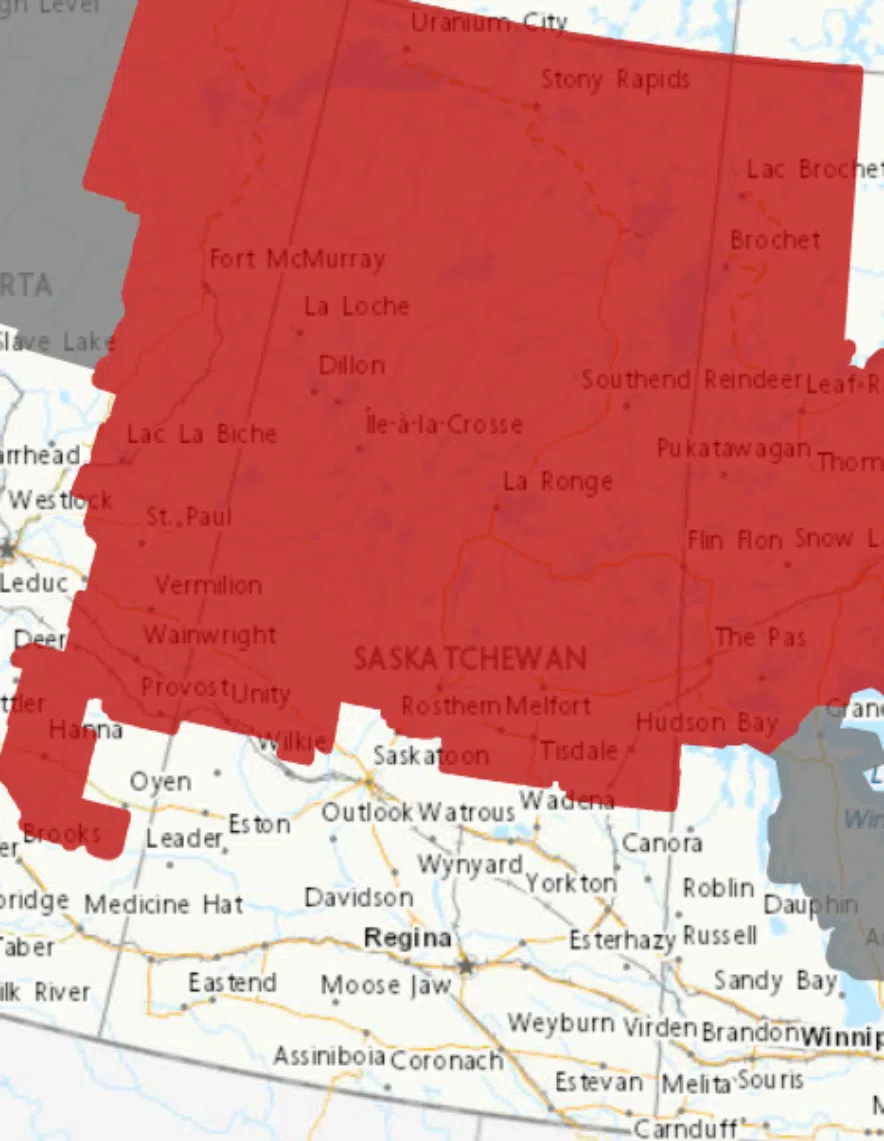 Heat warning map Aug. 3