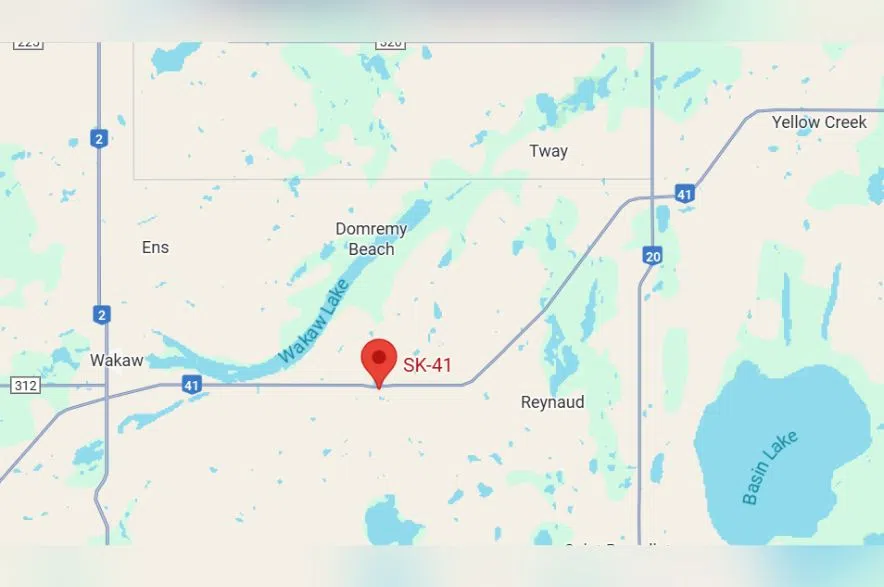 map Wakaw and Highway 41