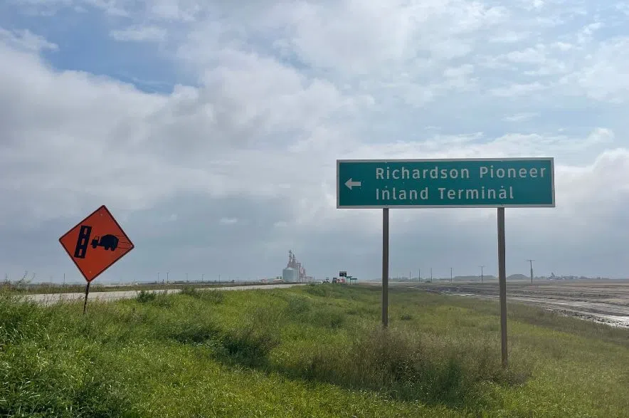 Richardson Pioneer Inland Terminal sign Highway 39