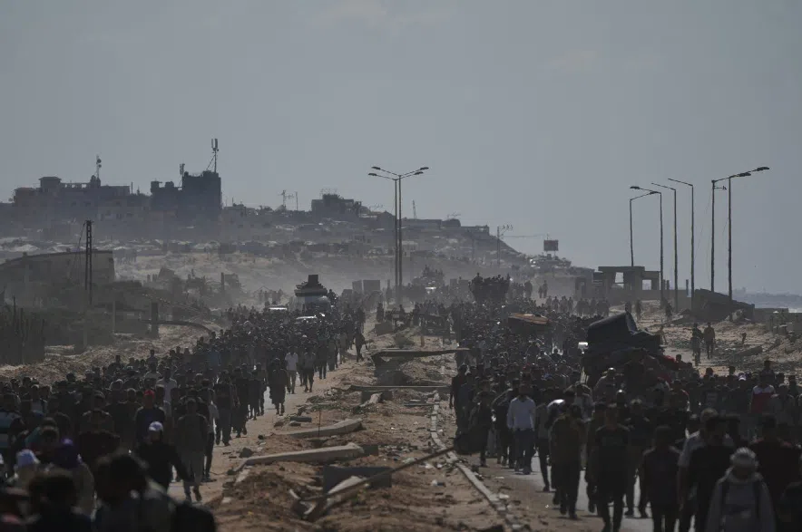Displaced Palestinians.