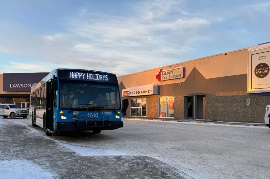 The Jingle Bell Express seen at Lawson Mall.