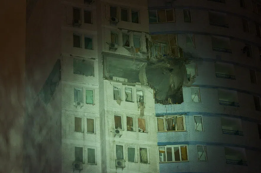 Ukrainian drones set fire to Russian oil depot after Moscow launches hypersonic missile