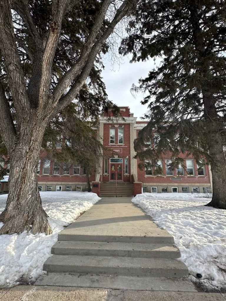 An incident in the library at Saskatoon’s École Canadienne Française- Pavillion Monique Rosseau is the second time parts of the school’s ceiling have collapsed in three years. (Libby Gray/650 CKOM)