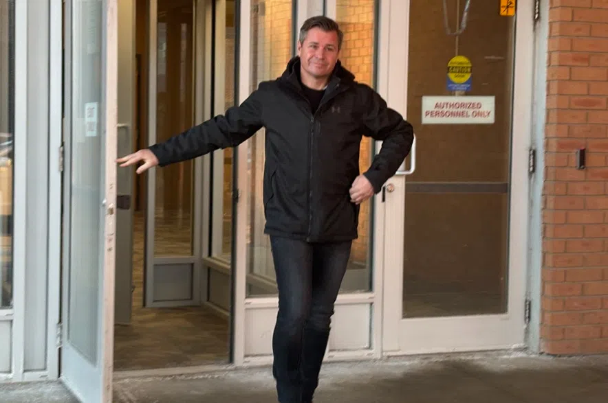 Brandon Taylor Moore at Saskatoon Provincial Court on Jan. 13, 2026.