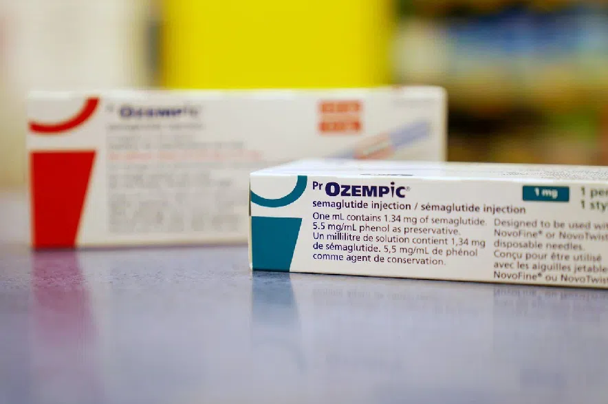 Ozempic is shown at a pharmacy in Toronto on Wednesday, April 19, 2023.