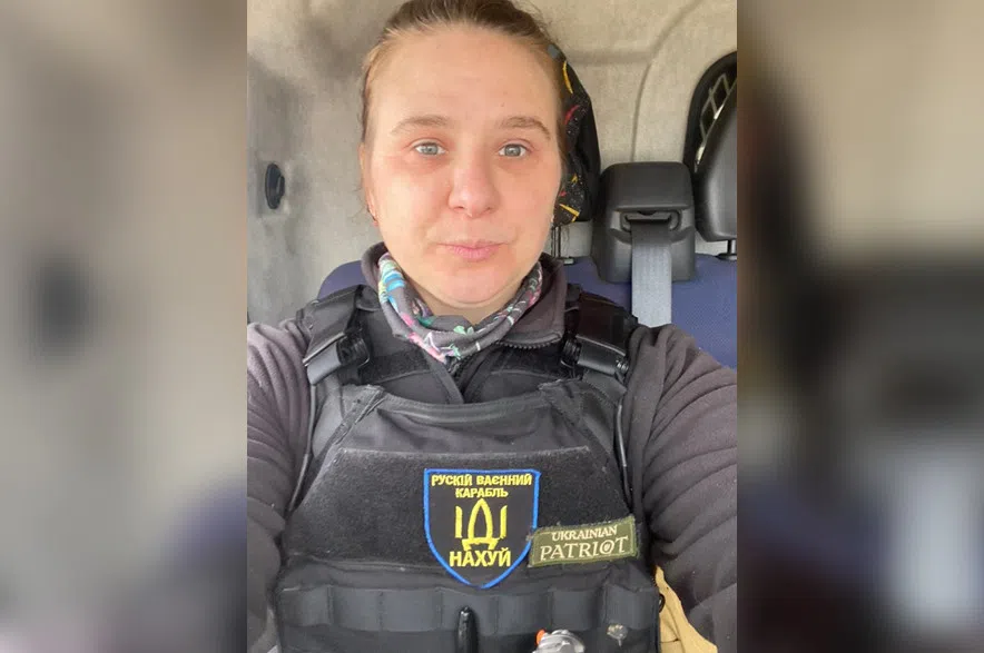 Tanya Baran during a trip to Ukraine.