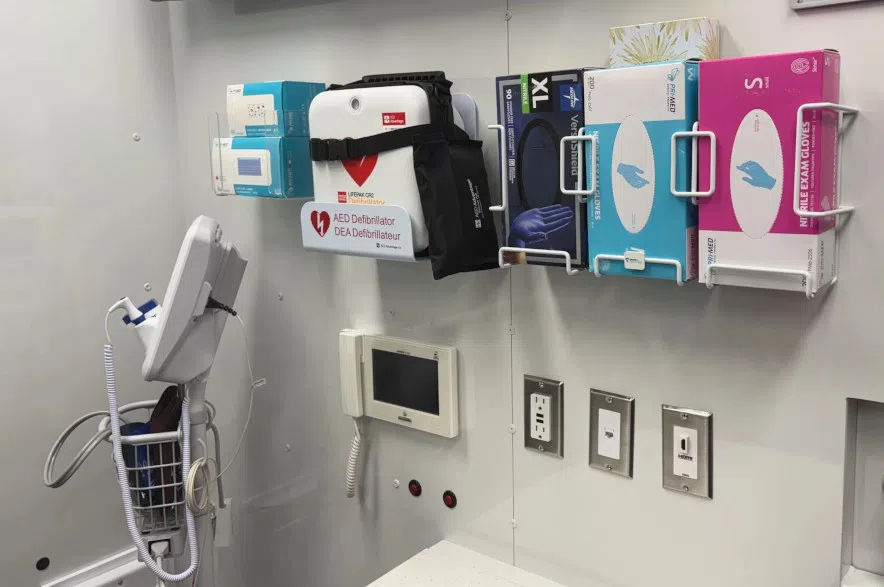 Equipment in a medical clinic.