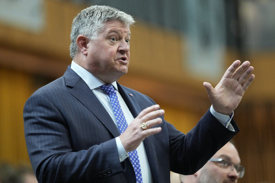 MP for Parry Sound-Muskoka Scott Aitchison rises during question period on Parliament Hill in Ottawa on Thursday, June 18, 2026.