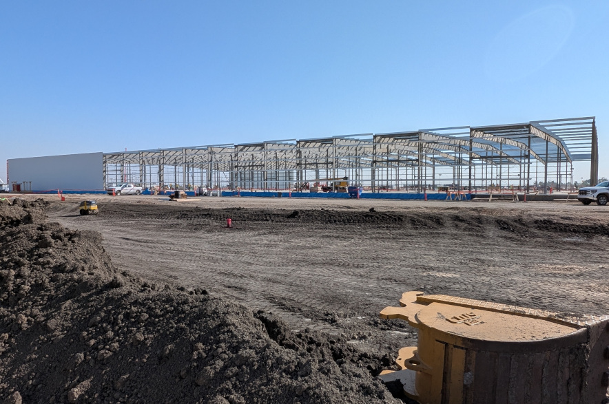 Construction continues on the Bell AI data centre outside Regina. Aug. 27, 2026