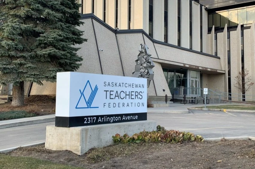 Exterior of Saskatchewan Teachers' Federation in Saskatoon.