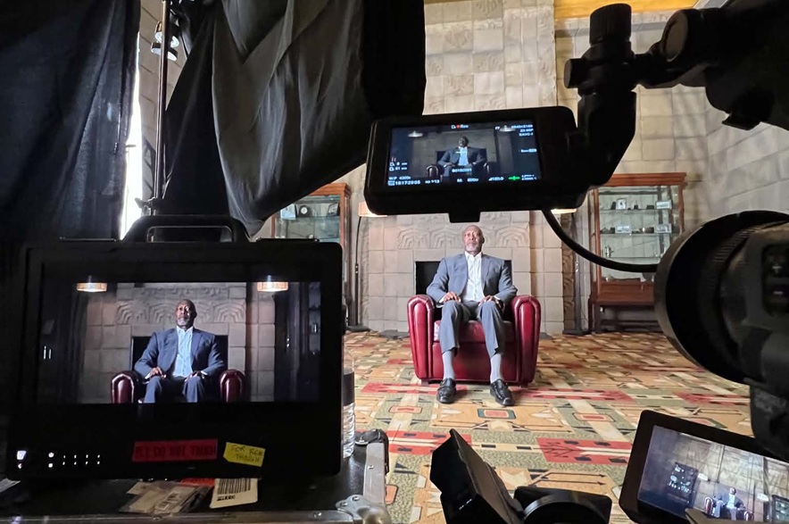 Former Blue Jays pitcher Dave Stewart sits for an interview for The Blue Jays Way.