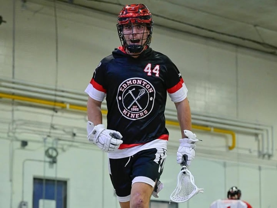 Jeremy Wudrick suited up for the Edmonton Miners.